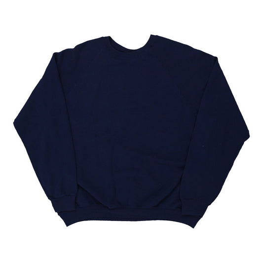 Vintage navy Riders Sweatshirt - mens x-large