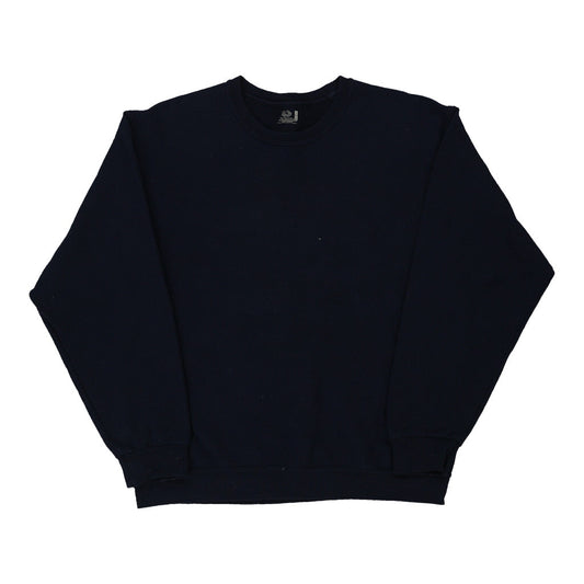 Vintage navy Fruit Of The Loom Sweatshirt - mens large