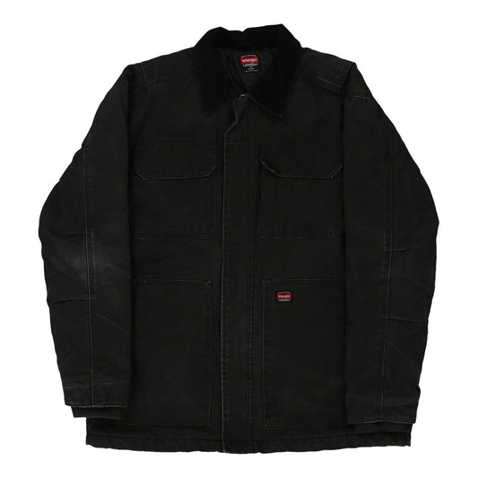 Vintage black Wrangler Jacket - mens large