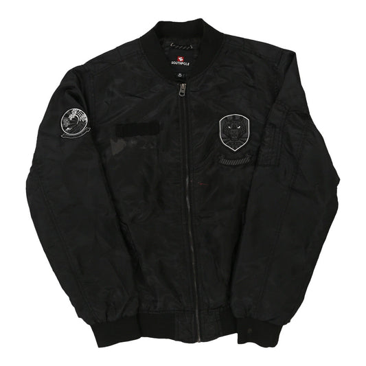 Vintage black Southpole Varsity Jacket - mens medium