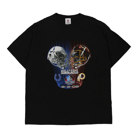 Vintage black 2008 Hall of Fame Game Nfl Team Apparel T-Shirt - mens x-large