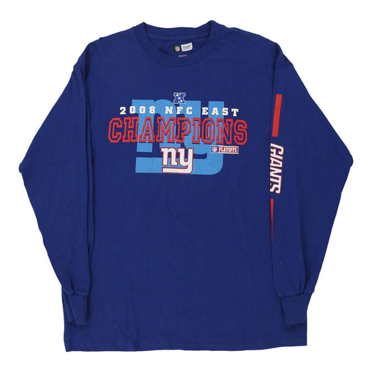 Vintage blue New York Giants Nfl Team Apparel Long Sleeve T-Shirt - mens large