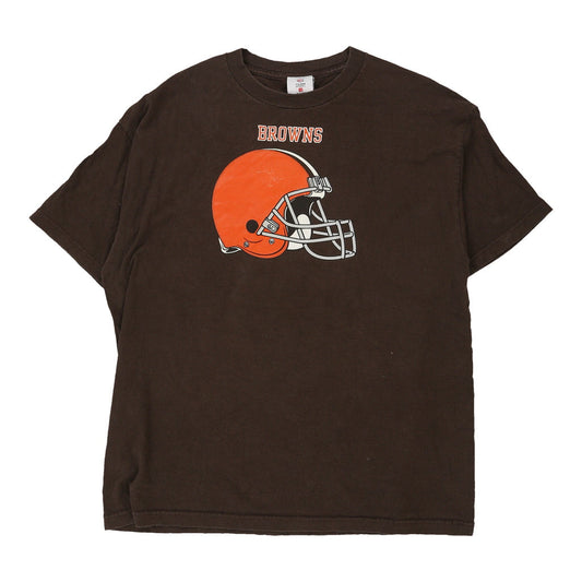 Vintage brown Cleveland Browns Nfl Team Apparel T-Shirt - mens x-large