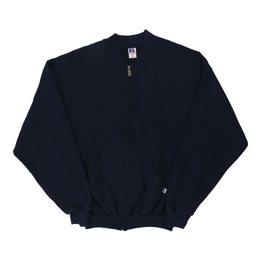 Vintage navy Russell Athletic Zip Up - mens x-large