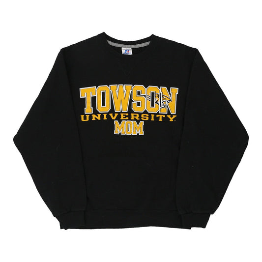 Vintage black Towson University Russell Athletic Sweatshirt - mens small