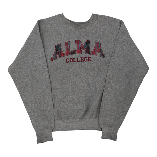 Vintage grey ALMA  Pro Weave Sweatshirt - mens small