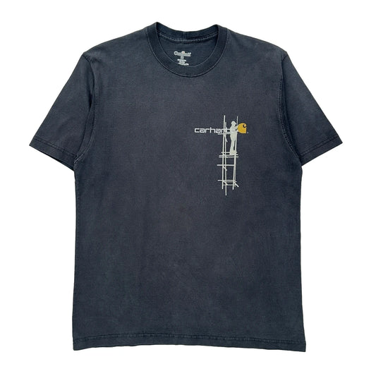 Vintage Carhartt Graphic T-Shirt - Medium Grey Cotton