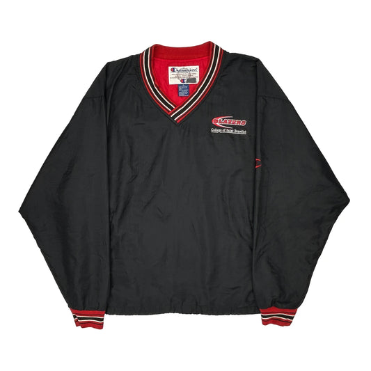 Champion College Windbreaker - XL Black Nylon
