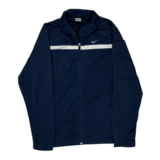 Nike Track Jacket - Medium White Polyester