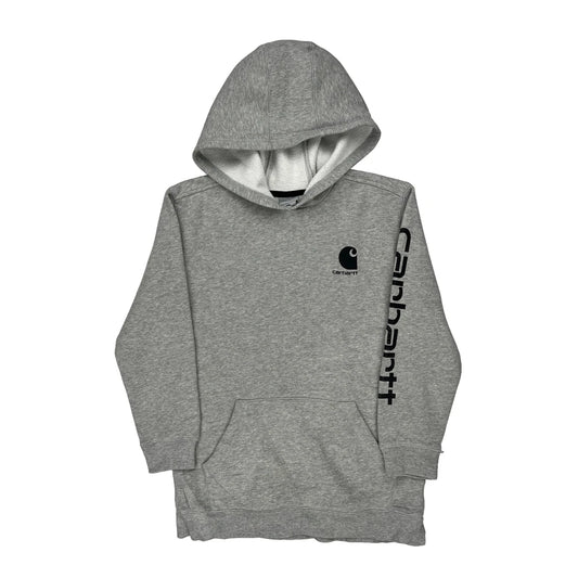 Age 14-16 Carhartt Hoodie - Large Grey Cotton Blend