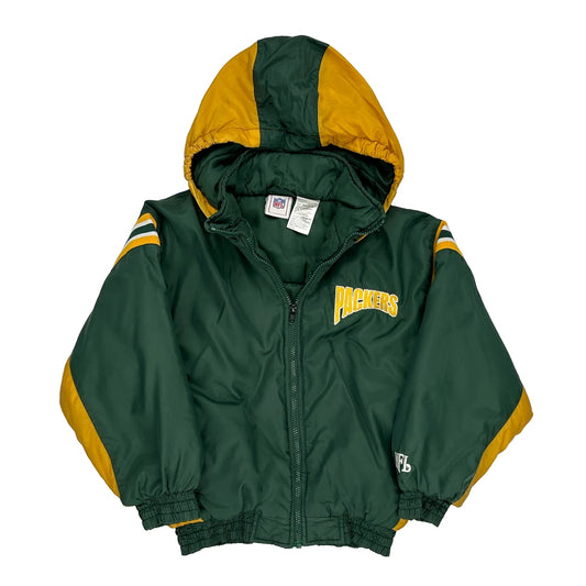 Age 8-10, Green Bay Packers Nfl Jacket - Small Green Nylon