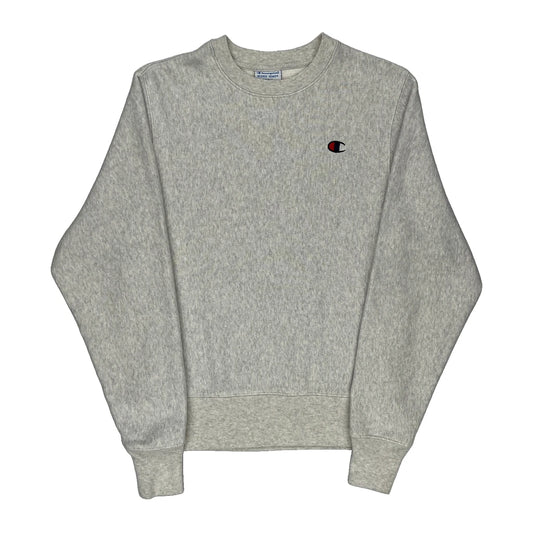 Reverse Weave Champion Sweatshirt - Small Grey Cotton Blend