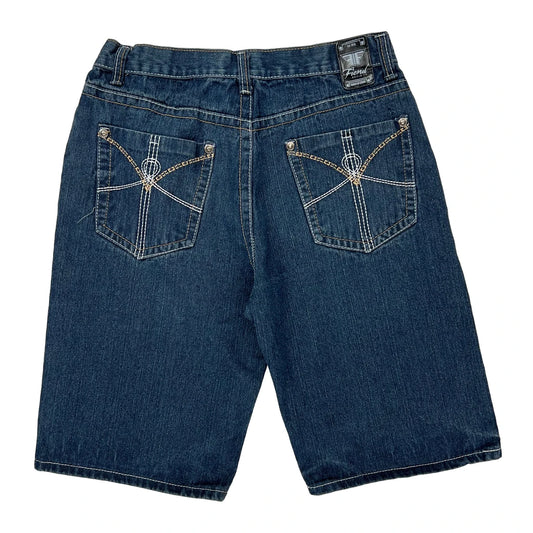 Fiend Denim Shorts - 30W 11L Blue Denim