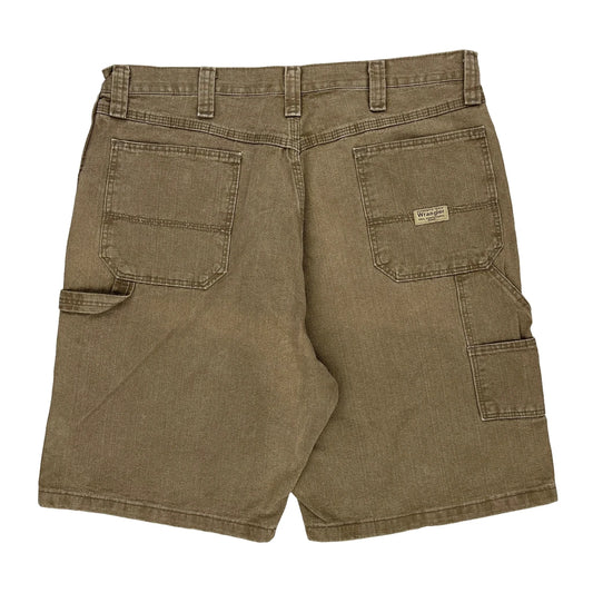 Wrangler Carpenter Shorts - 38W 10L Brown Cotton