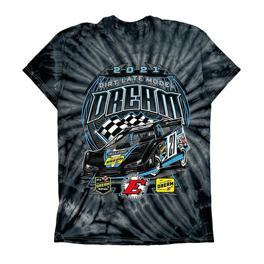 Dirt Late Model Dream 2021 Unbranded Graphic T-Shirt - Medium Blue Cotton