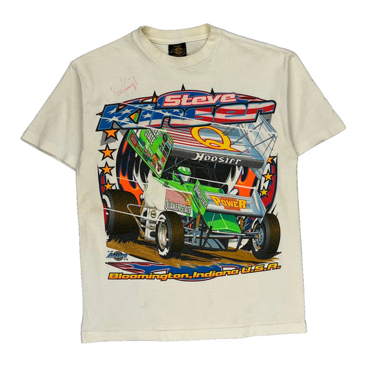 Steve Kinser Arizona Nascar T-Shirt - Medium White Cotton