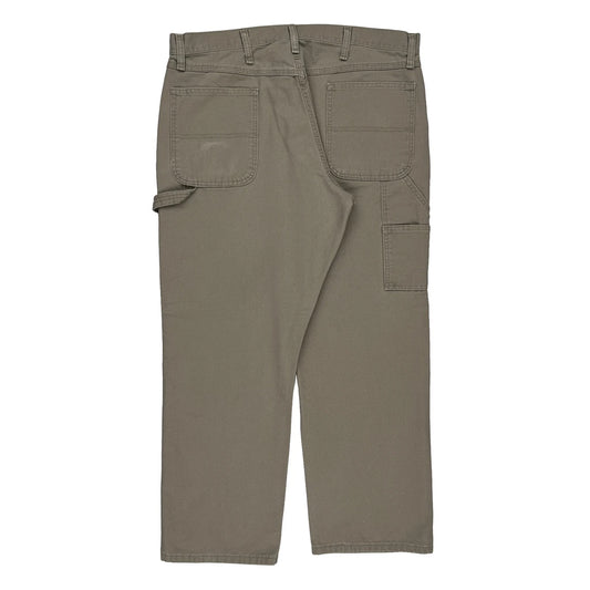 Rustler Carpenter Trousers - 38W 30L Grey Cotton