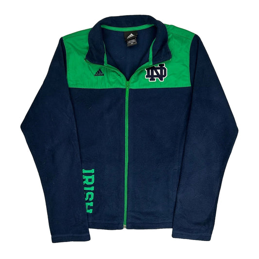 Notre Dame Adidas College Fleece Jacket - Medium Navy Polyester