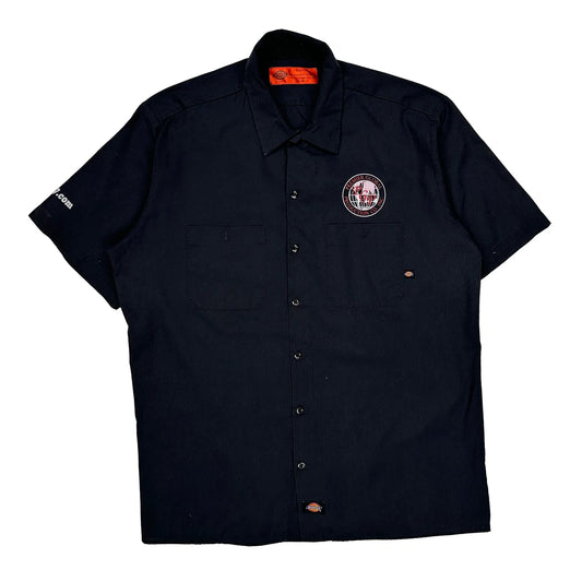 Dickies Short Sleeve Shirt - XL Black Cotton