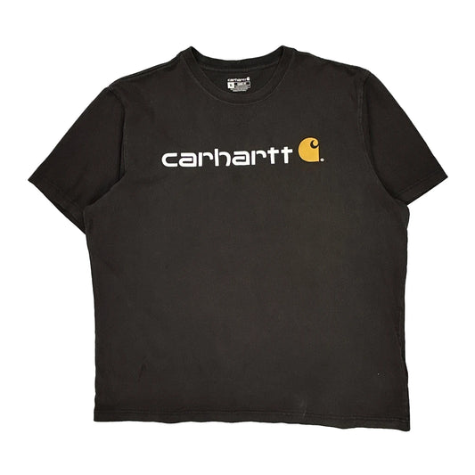 Carhartt Spellout T-Shirt - XL Black Cotton