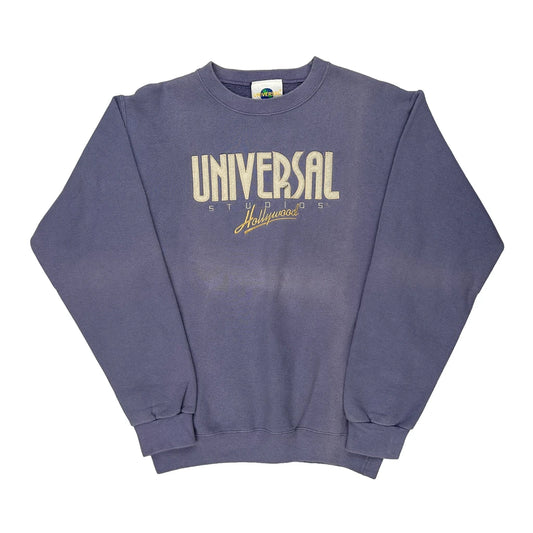 Hollywood Universal Studios Graphic Sweatshirt - Small Purple Cotton