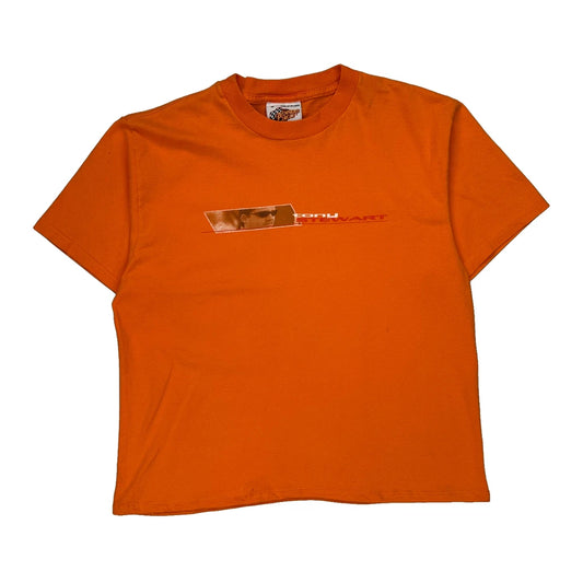 Tony Stewart Winners Circle Nascar T-Shirt - Medium Orange Cotton
