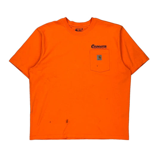 Carhartt T-Shirt - XL Orange Cotton