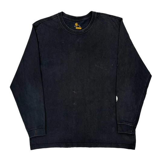 Carhartt Long Sleeve T-Shirt - XL Black Cotton