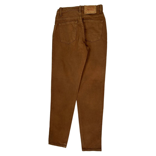 550 Levis Jeans - 26W UK 6 Brown Cotton