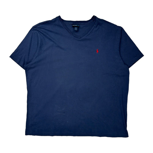 Polo By Ralph Lauren T-Shirt - 2XL Blue Cotton
