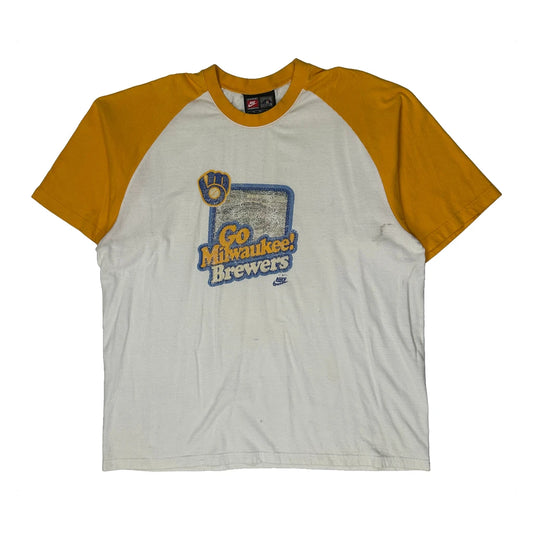 Milwaukee Brewers Nike Mlb T-Shirt - XL White Cotton