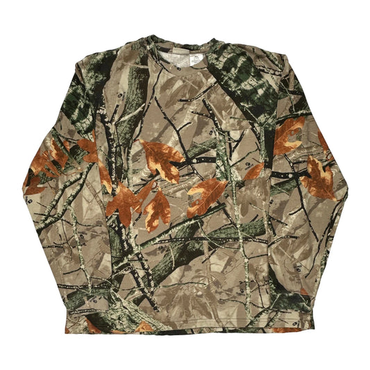 Unbranded Camo Long Sleeve T-Shirt - XL Camo Cotton