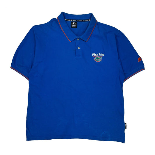 Vintage Florida Gators Starter College Polo Shirt - 2XL Blue Cotton