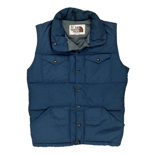 1980'S Made In Usa The North Face Gilet - Small Blue Polyester