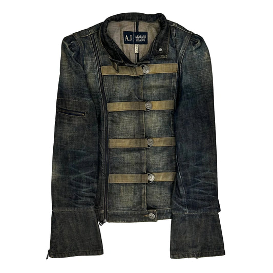 Armani Jeans Denim Jacket - Small Dark Wash Denim