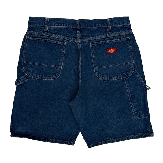 Dickies Denim Shorts - 34W 9L Blue Denim