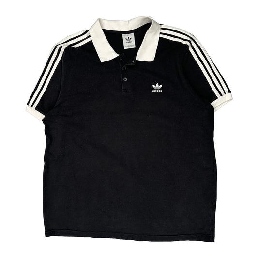 Adidas Polo Shirt - 2XL Black Cotton