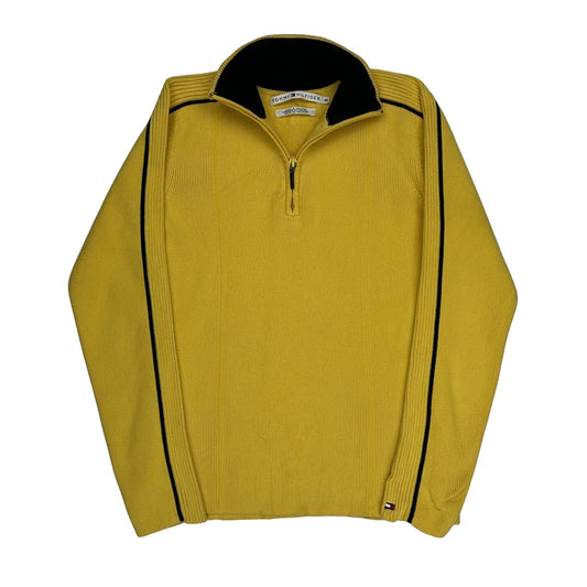 Tommy Hilfiger 1/4 Zip - Medium Yellow Cotton