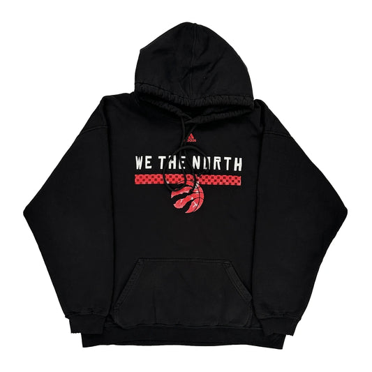 Toronto Raptors Adidas Nba Hoodie - XL Black Cotton Blend