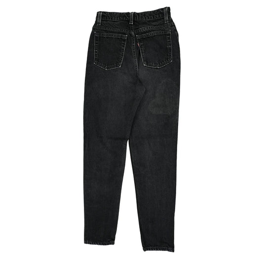 Made In USA Levis 512 Slim Fit Jeans - 24W UK 6 Black Cotton