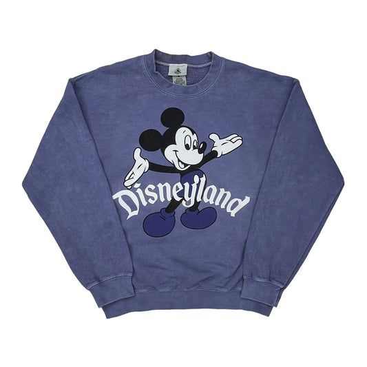 Disneyland Disney Graphic Sweatshirt - Medium Purple Cotton Blend