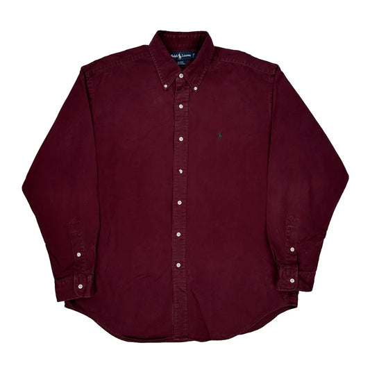 Blaire Ralph Lauren Shirt - Large Burgundy Cotton