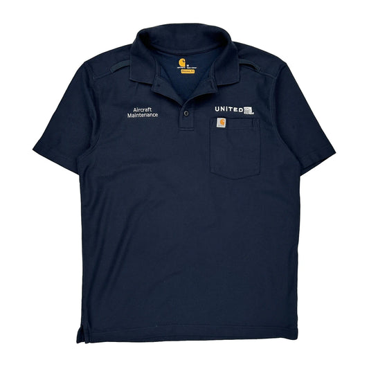 Aircraft Maintenance Carhartt Polo Shirt - Medium Navy Cotton