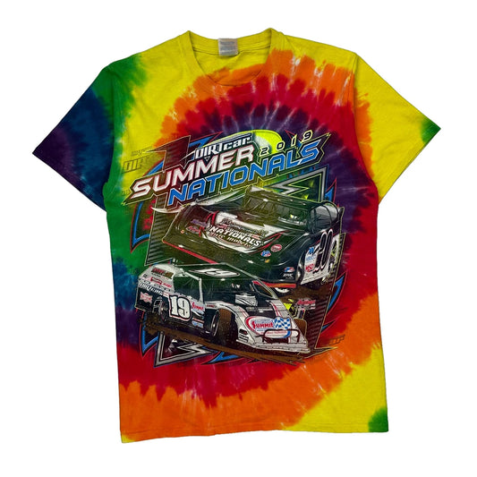 Dirtcar Summer Nationals 2019 Port & Company Graphic T-Shirt - Small Multicoloured Cotton