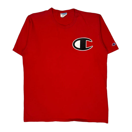 Champion T-Shirt - XL Red Cotton