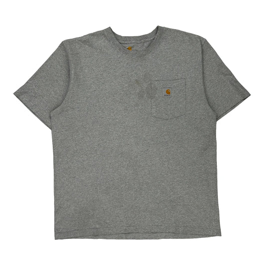 Original Fit Carhartt T-Shirt - Large Grey Cotton Blend