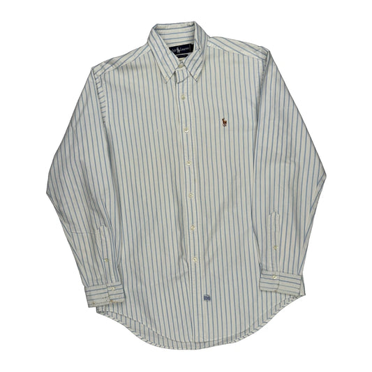 Ralph Lauren Striped Shirt - Medium Blue Cotton