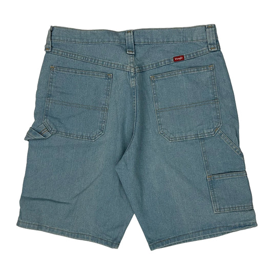 Wrangler Denim Shorts - 34W 9L Light Wash Denim
