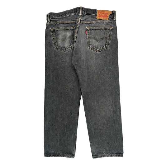 501 Levis Jeans - 36W 30L Grey Cotton