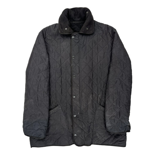 Vintage Barbour Coat - XL Black Polyester